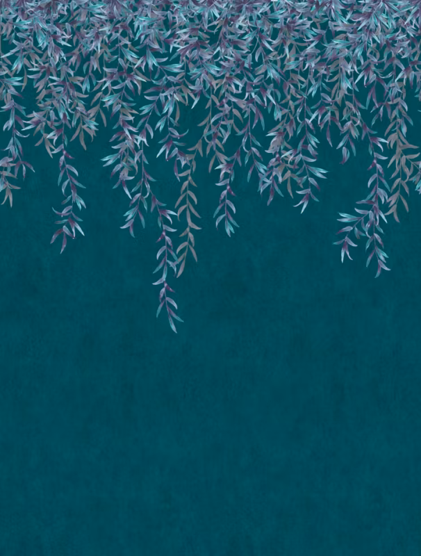 fototapeta Sanders & Sanders przejrzeć petrol blue 212 x 280 cm – 1 rol.