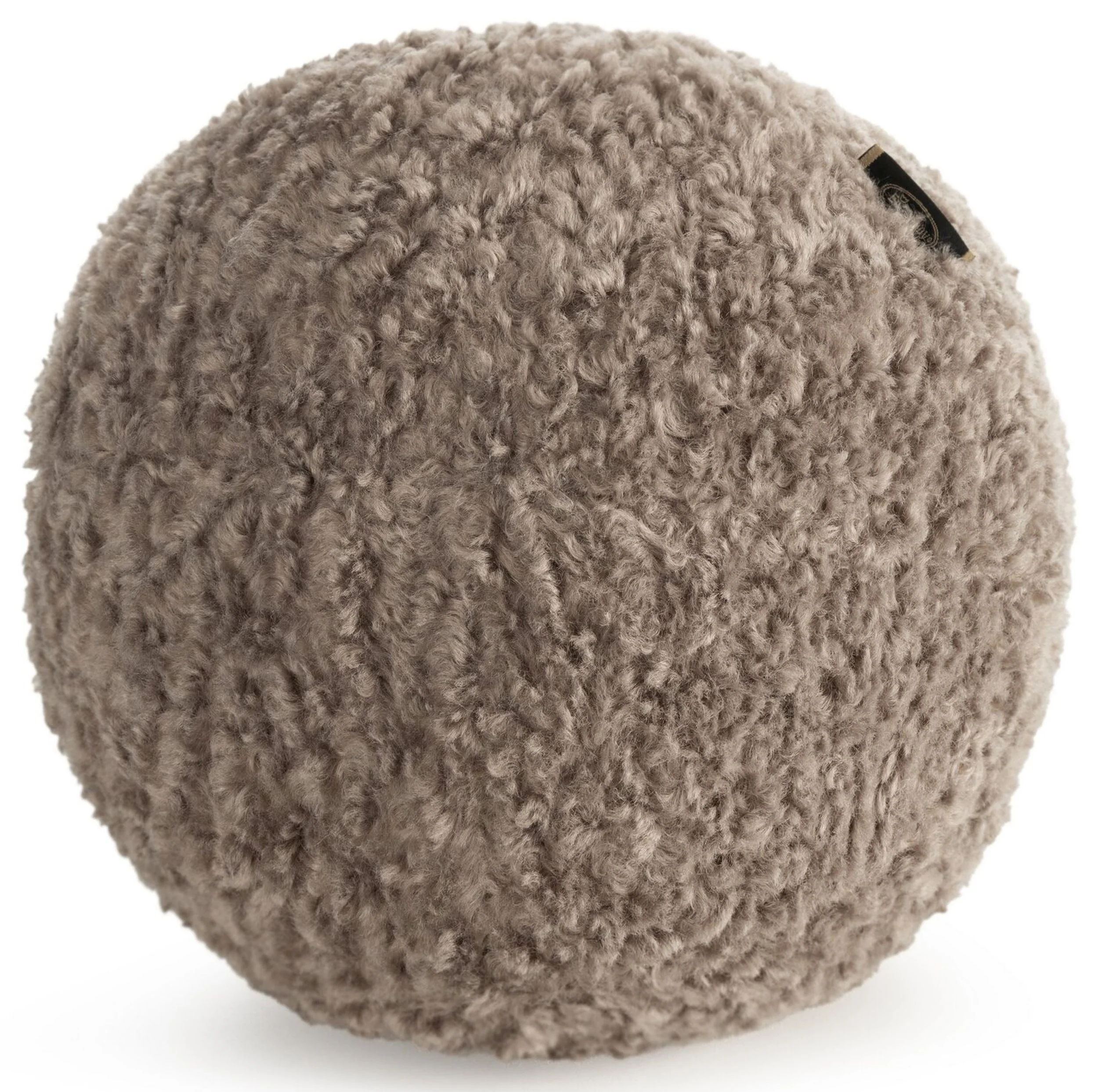 Poduszka-piłeczka Bukla średnica 24 cm beżowa