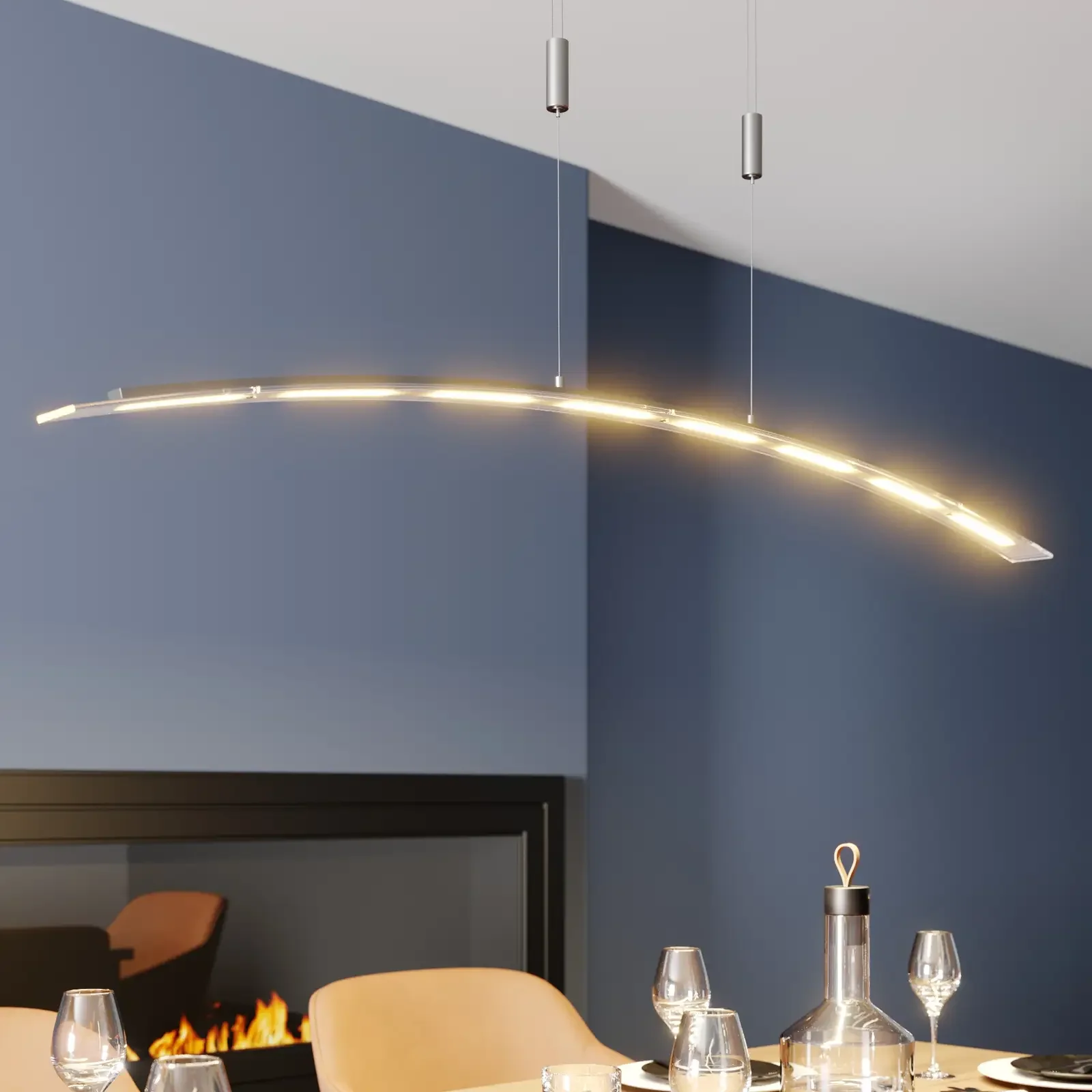 Manon – lampa wisząca LED z regulacją wysokości