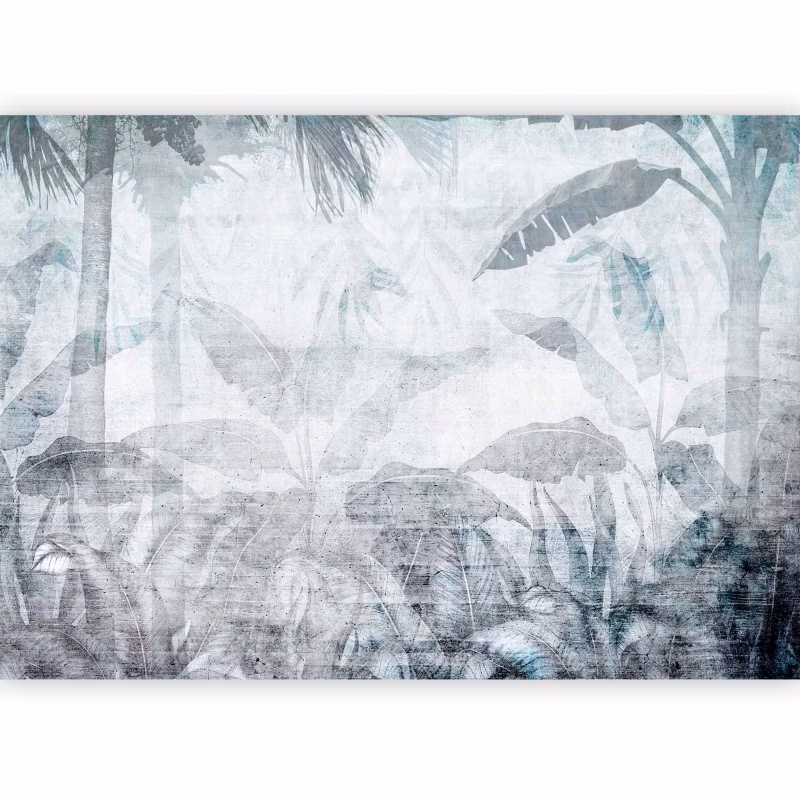 Fototapeta samoprzylepna Artgeist Liście szara 147×105 (3 części) 10018ab rolka 1 szt