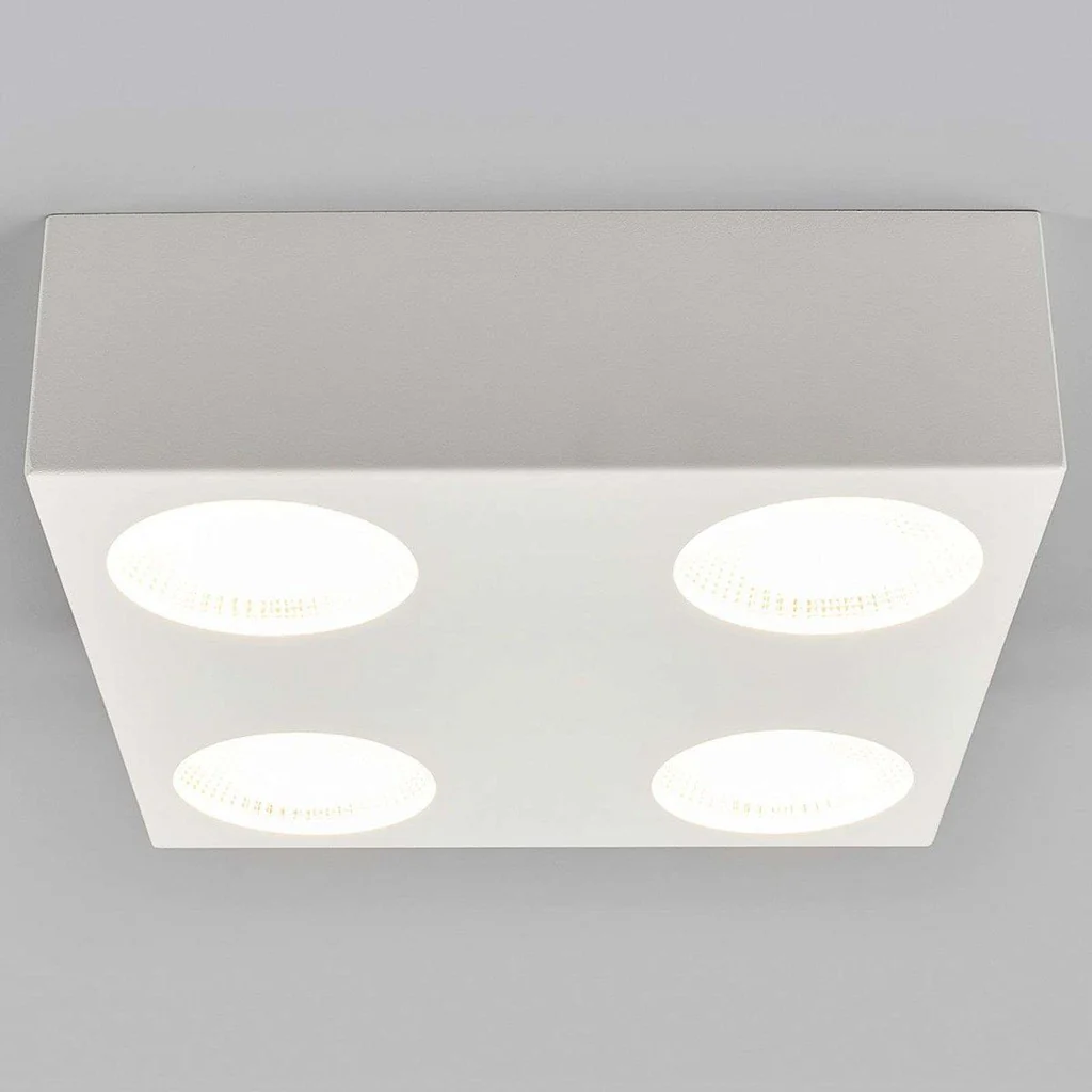 Kwadratowa, ściemnialna lampa sufitowa LED Sonja