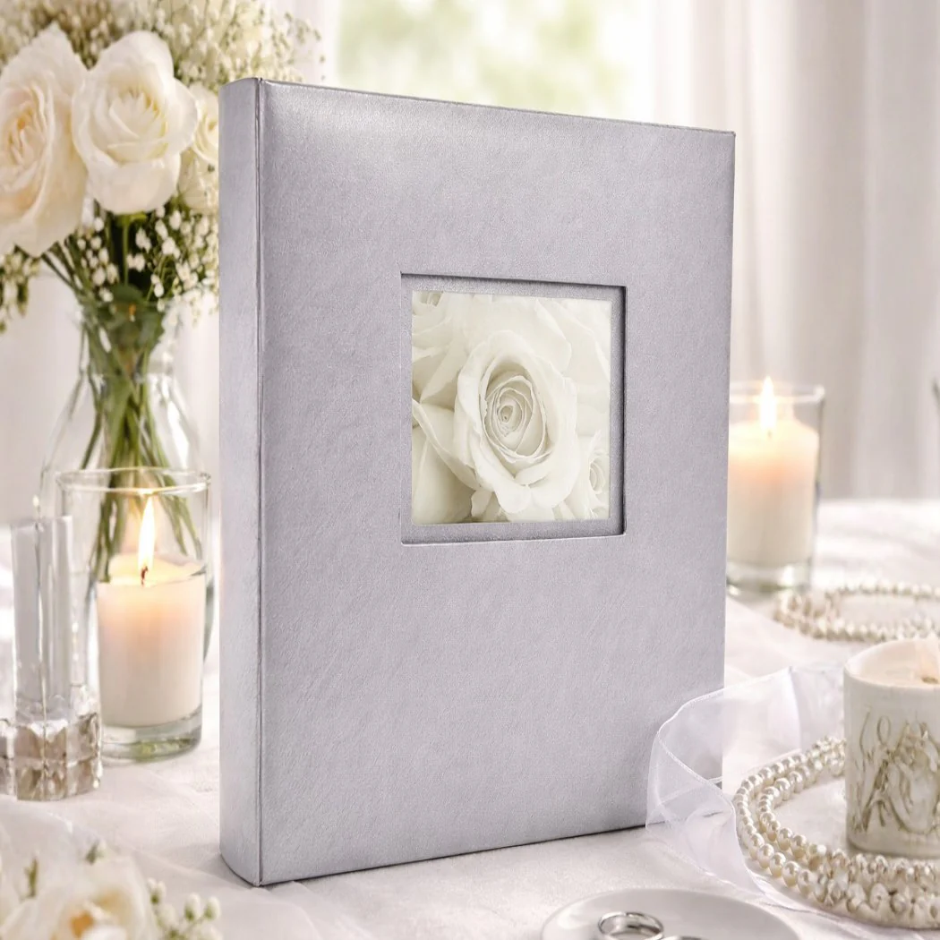 Album tradycyjny szyty 24×29 cm 20 stron DBCS10LOVESILVERB