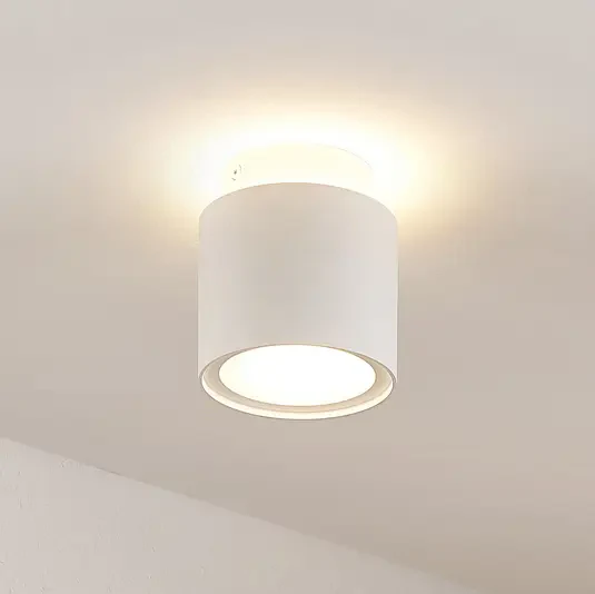Lampa sufitowa LED Arcchio Walisa, szkło matowe, biała