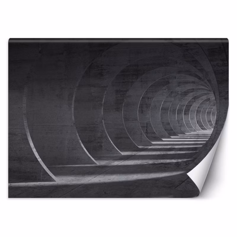 Fototapeta Feeby Tunel szary 3D 250×175 1 szt