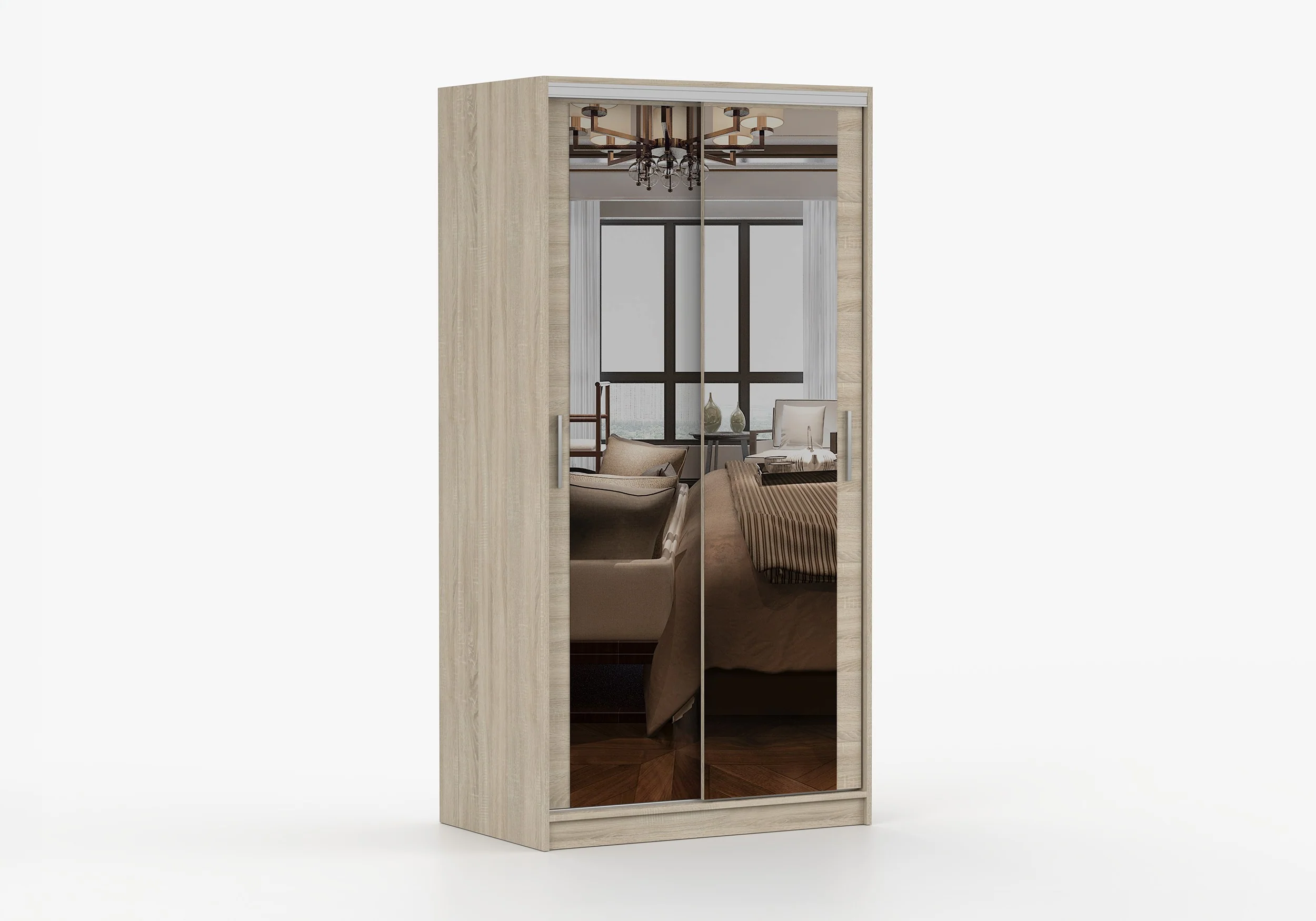 Szafa przesuwna TOKYO M 100 cm z lustrem