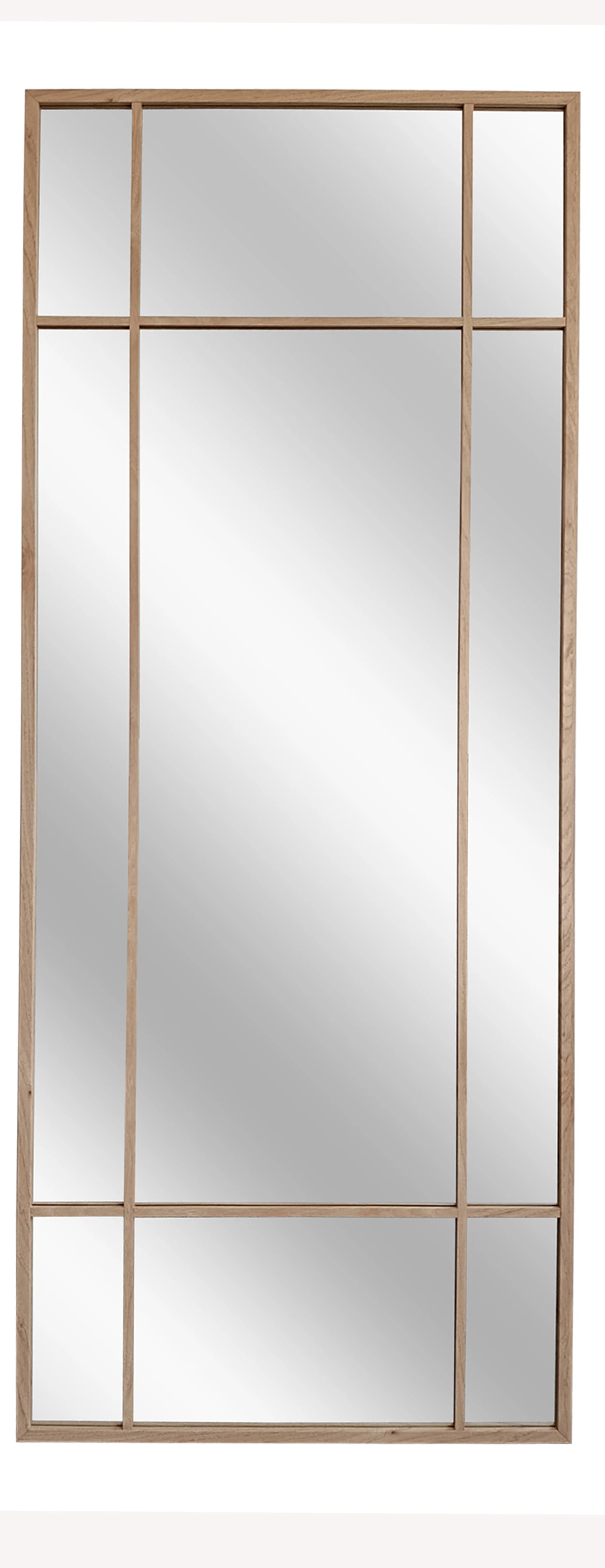Lustro wiszące w ramie Conny 150×60 cm dębowe