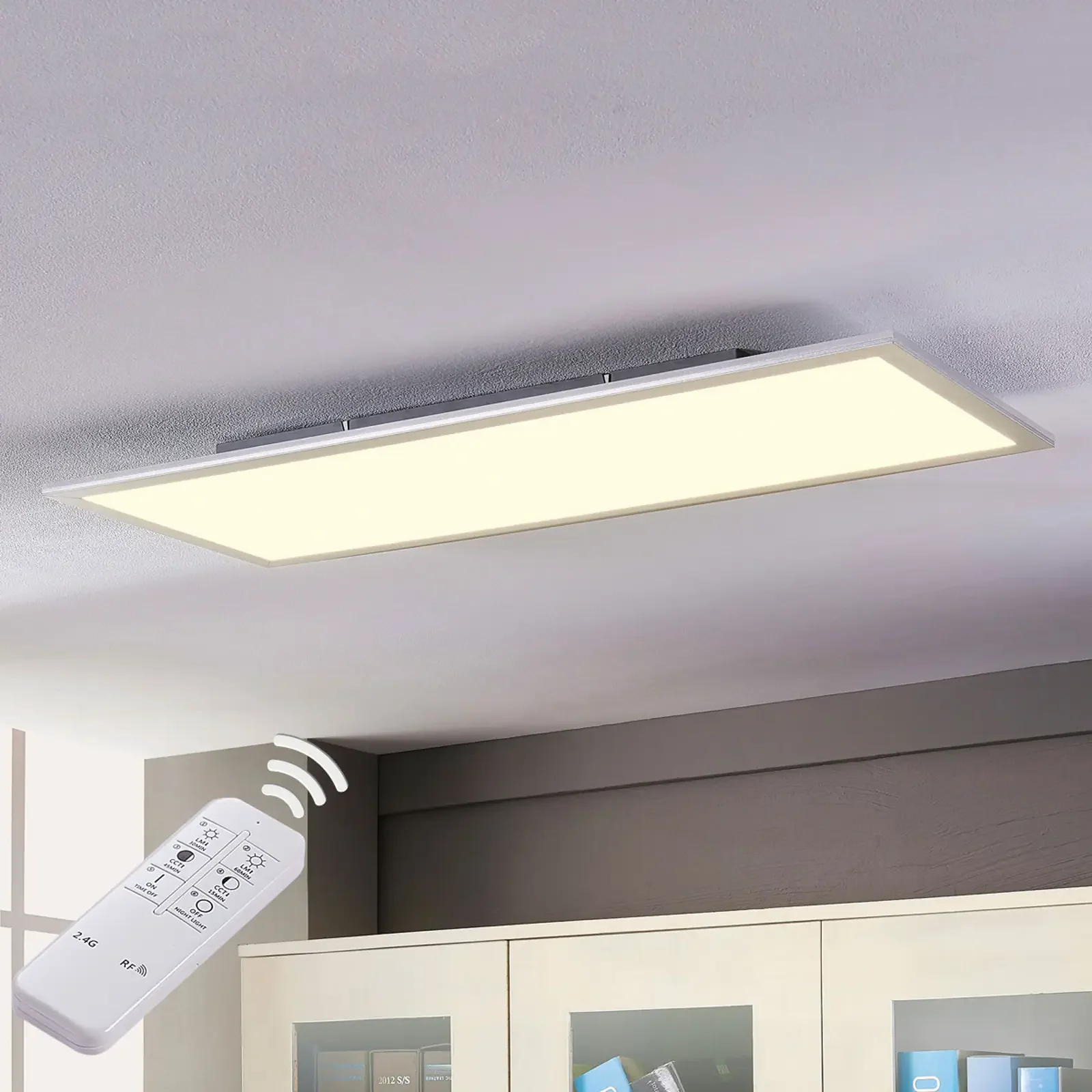 Panel LED Lindby Level, CCT, 120 cm x 30 cm