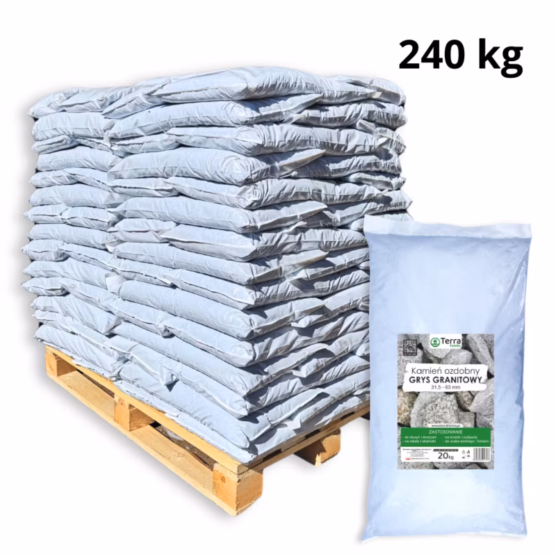 GRYS GRANITOWY TERRA Feniks 31,5-63 MM 240 kg (12 x 20 kg)