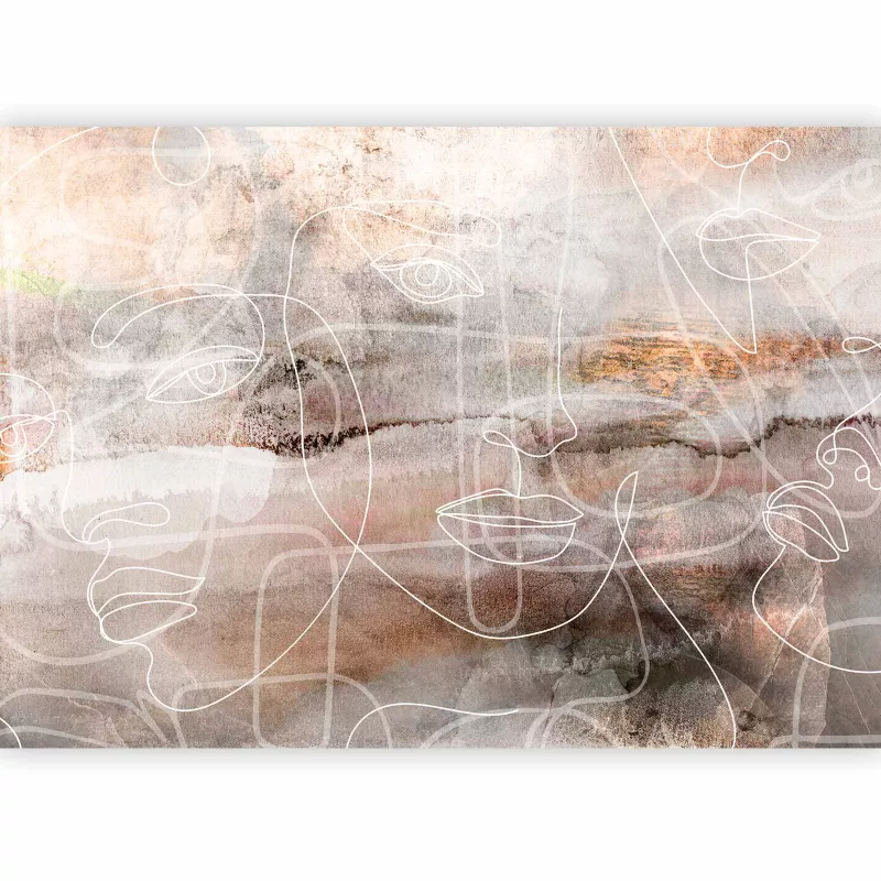 Fototapeta flizelinowa Artgeist 110g/m2 Abstrakcje szara 350×256 (7 części) 10020aa rolka 1 szt