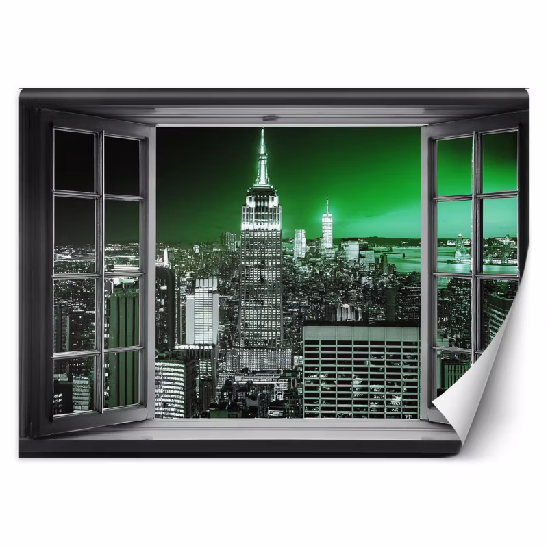 Fototapeta Feeby Widok z okna Miasto Budynki Abstrakcja 300×210 1 szt
