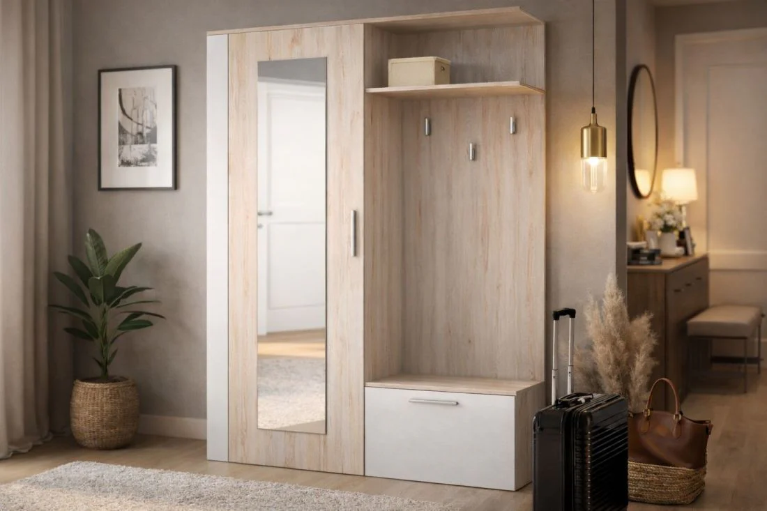 Garderoba AGIS MAT – Przedpokój 120x204x40 cm
