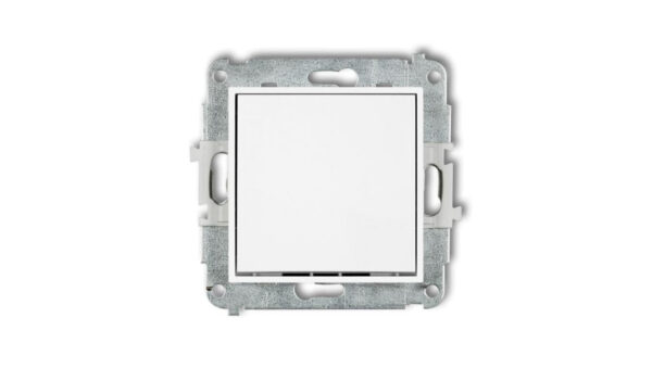 MINI Mechanizm łącznika zwiernego, jednobiegunowego (jeden klawisz, bez piktogramu) biały mat 25MWP-4.1