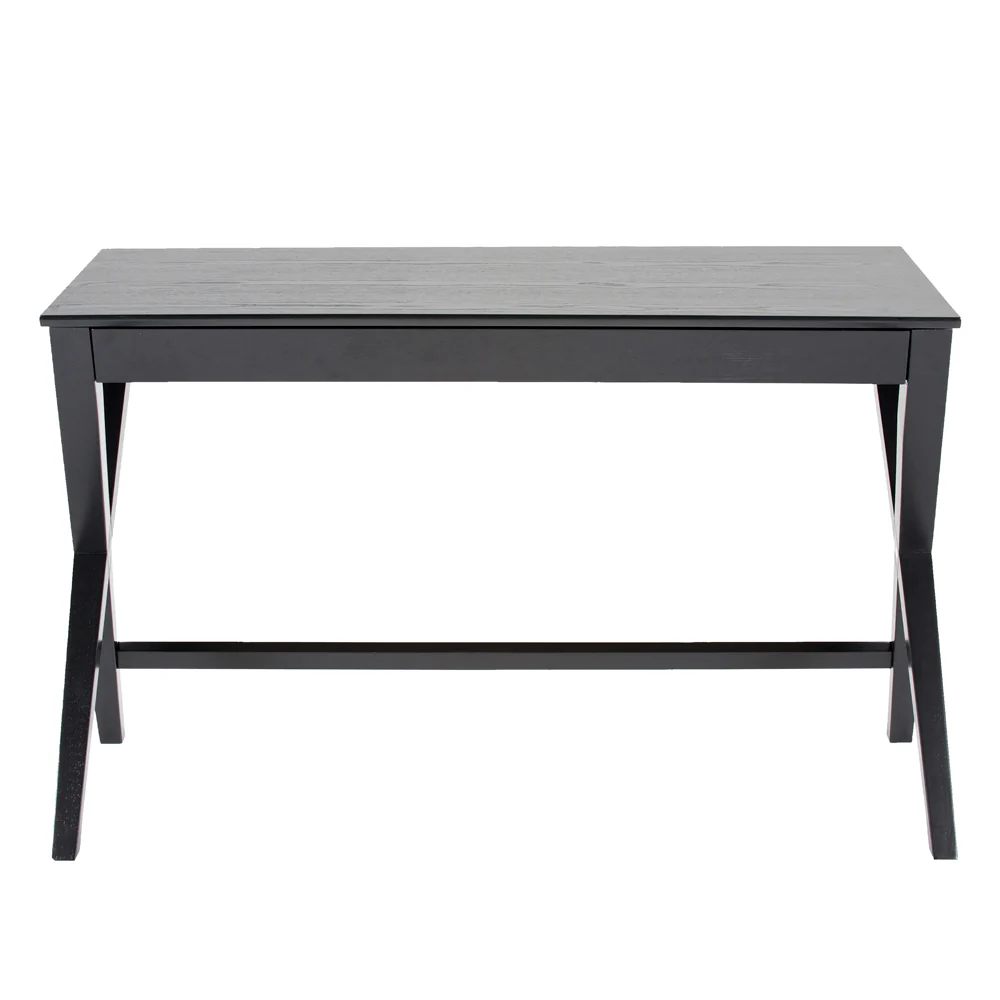 Biurko Vagan 120×60 cm czarne z szufladą