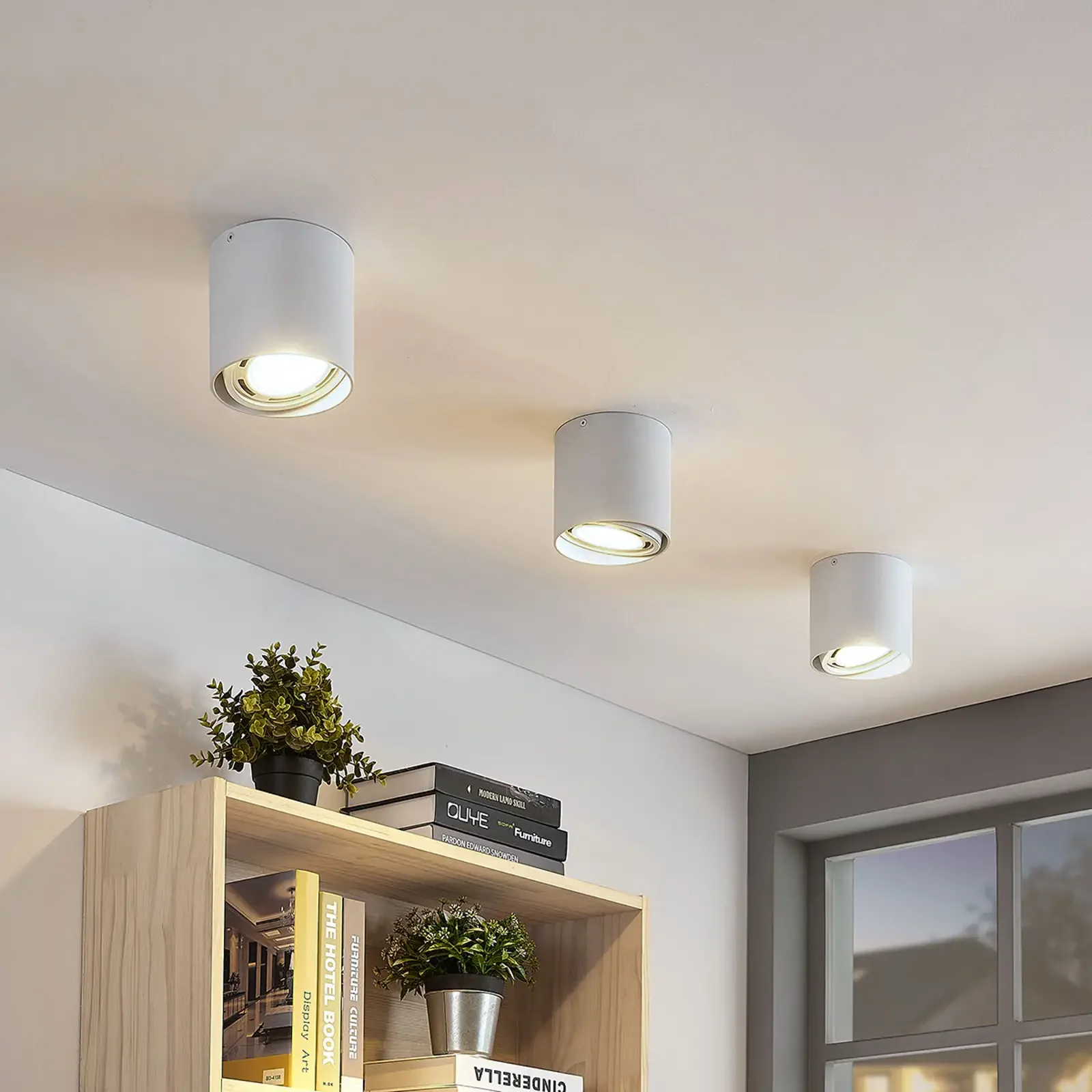 Oprawa sufitowa LED Rosalie, ściemnialna, 1 żarówka, okrągła, biała