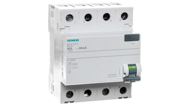 Wyłącznik różnicowoprądowy 4P 80A 0,03A Typ AC 30mA 400V SENTRON 5SV4347-0