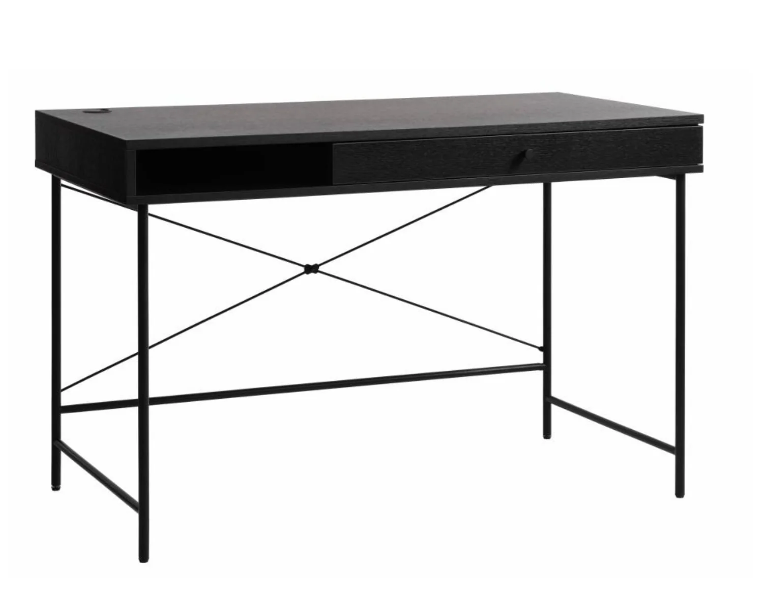 Biurko Mogest 120×60 cm czarne boho