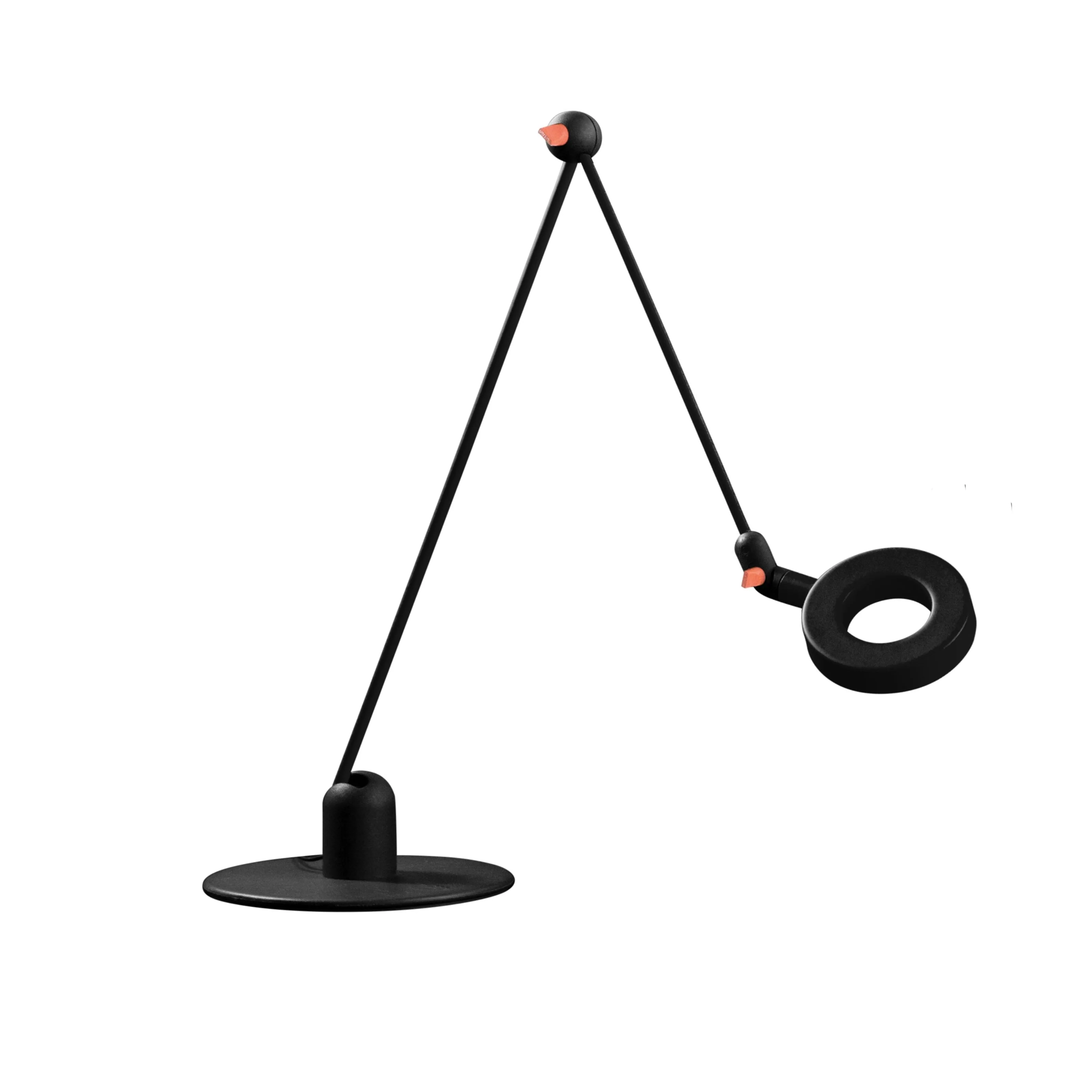 Lampa biurkowa L’AMICA czarny z koralowym