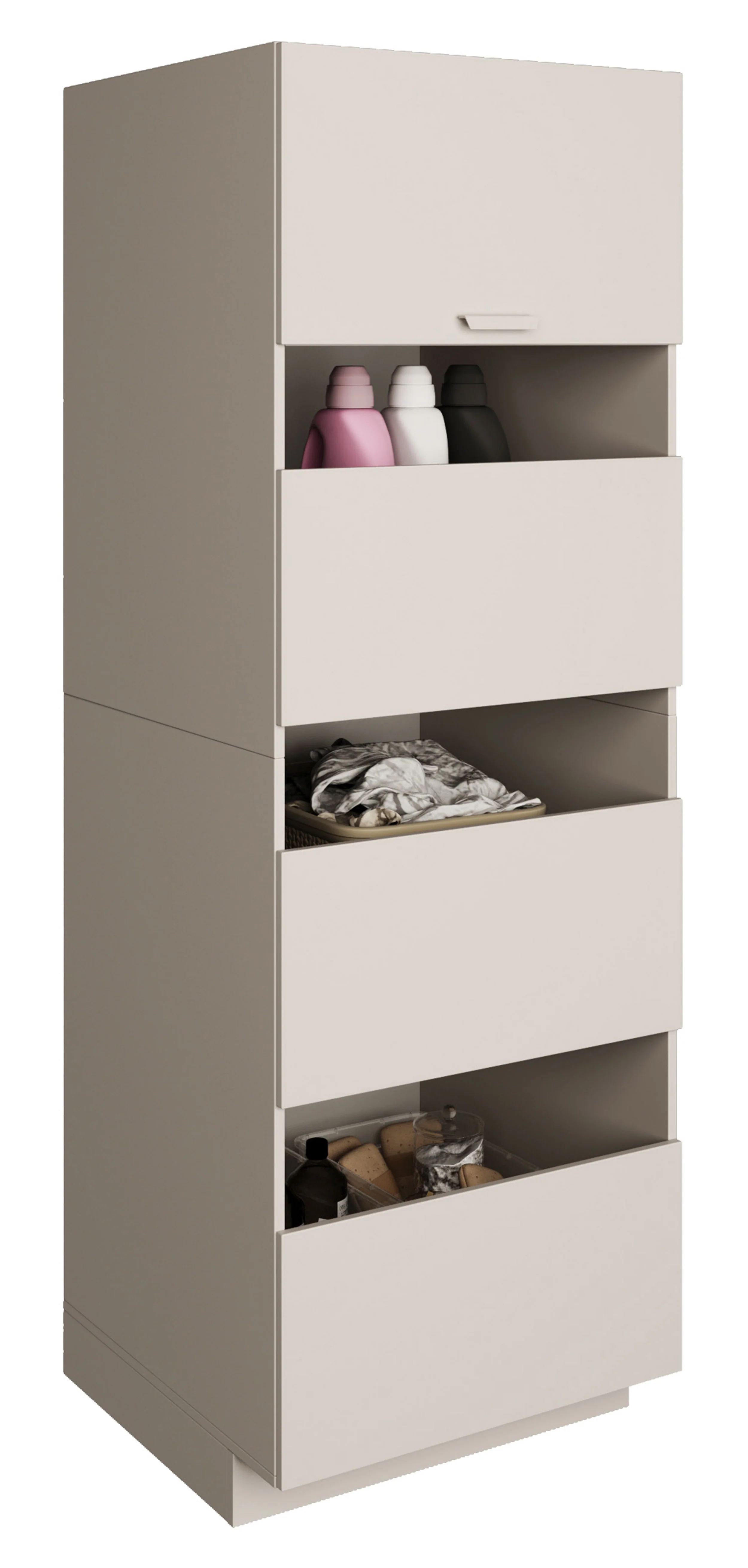 Szafka łazienkowa stojąca czterodrzwiowa Holv 68 cm kaszmir