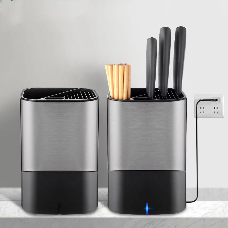 2-in-1 Smart Ozone Disinfection Knife Holder