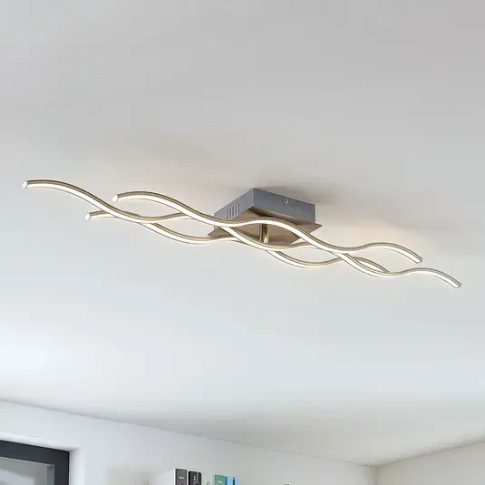 Falista lampa sufitowa LED Safia z trzema żarówkami
