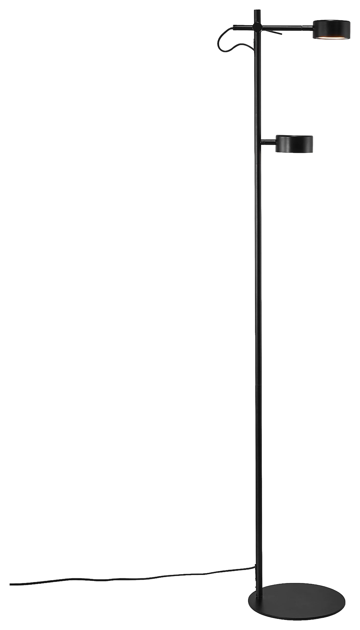 Lampa podłogowa Clyde x2 czarna
