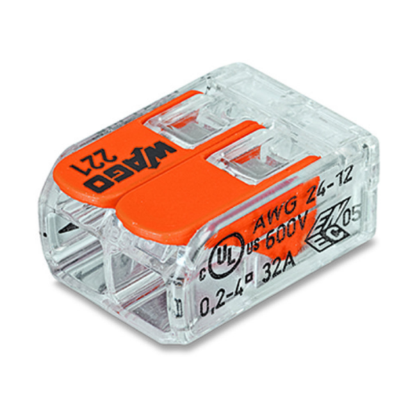 Szybkozłączka WAGO 2×0,2‑4mm2 221‑412 /100szt./