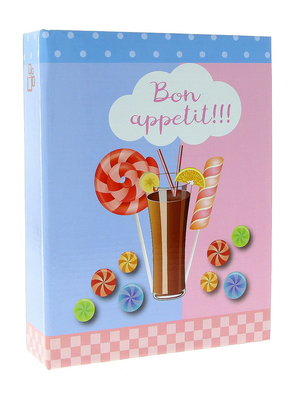 Album kieszeniowy klejony 10×15 cm na 200 zdjęć, motyw słodyczy – GEDEON (DPH46200BONAPPETIT-2)
