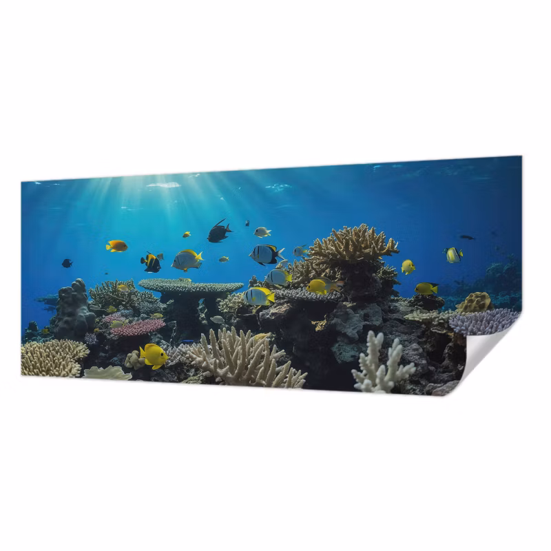 Fototapeta samoprzylepna Tulup 250×104 cm Podwodny świat Tapeta Do Łazienki, Salonu, Sypialni 1 szt.