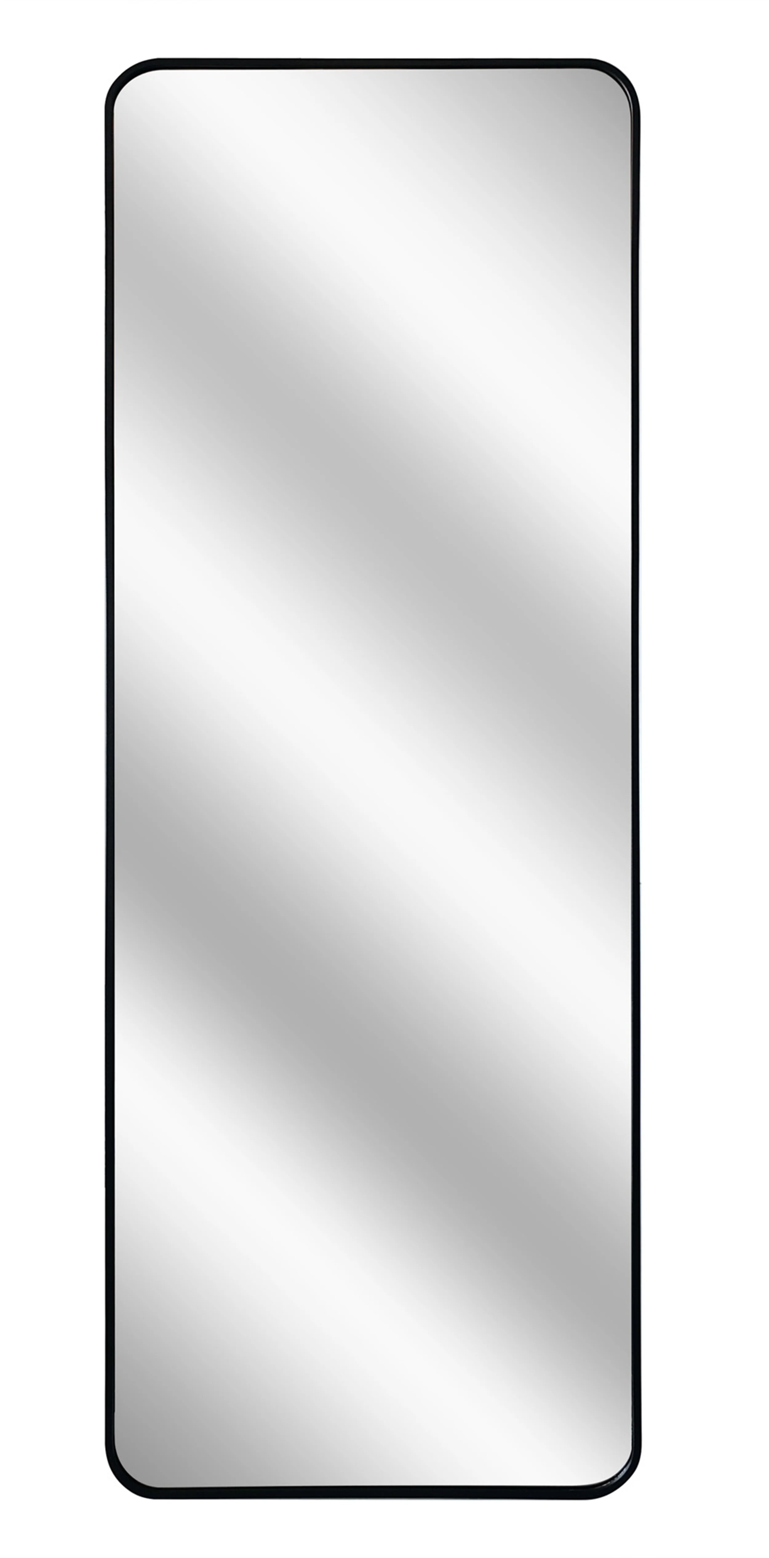 Lustro stojące w aluminiowej ramie Unoa 140×50 cm czarne