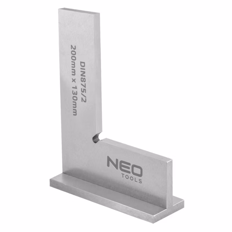 Kątownik NEO TOOLS z podstawą, DIN875/2, 200x130mm 1 szt