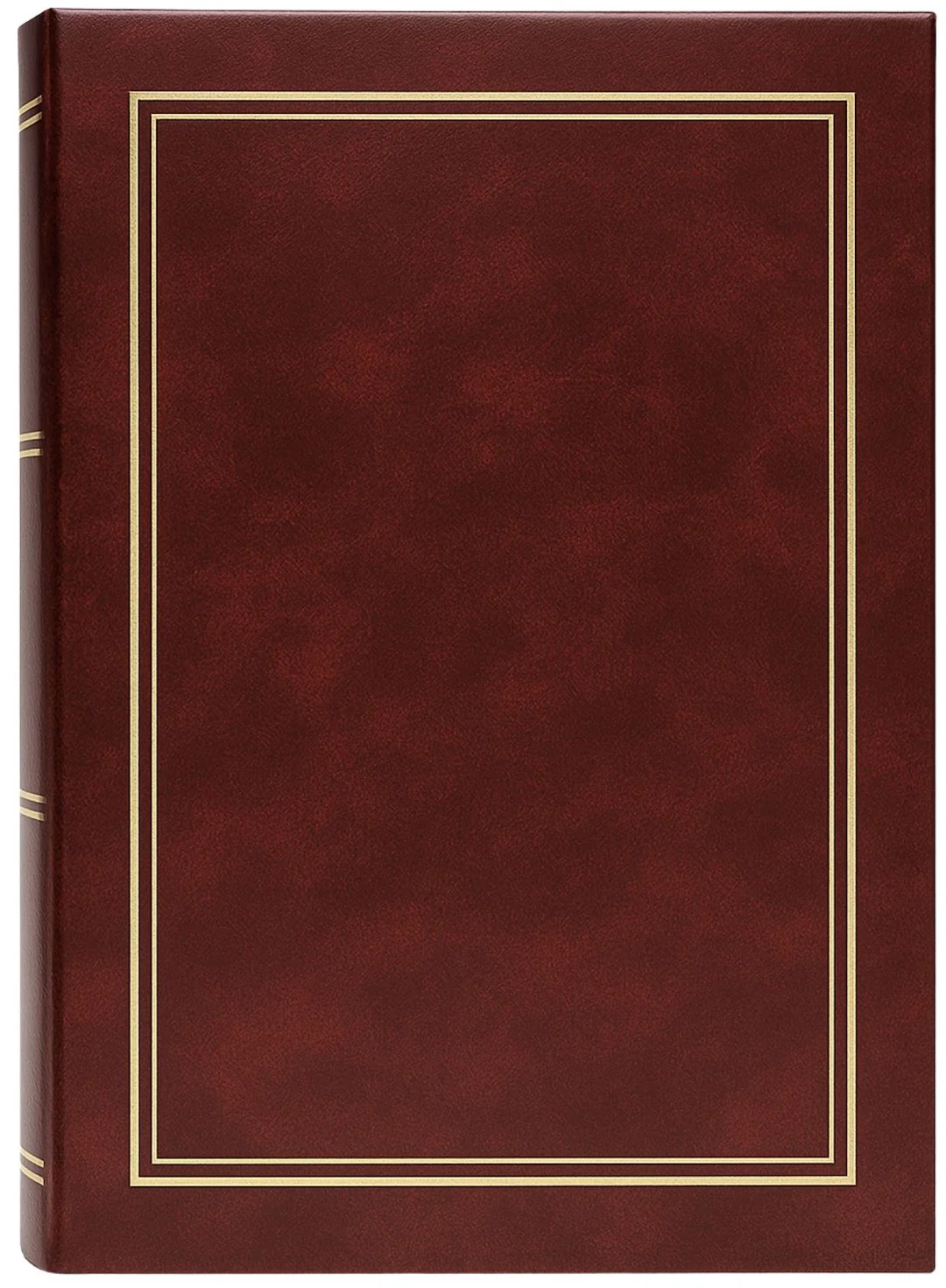 Album kieszeniowy klejony 10×15 cm na 36 zdjęć, bordowy ze złotą ramką – GEDEON (DPH4636C-BURGUNDY)