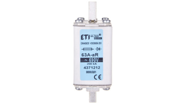 Wkładka bezpiecznikowa NH00 63A aR 690V 004371212