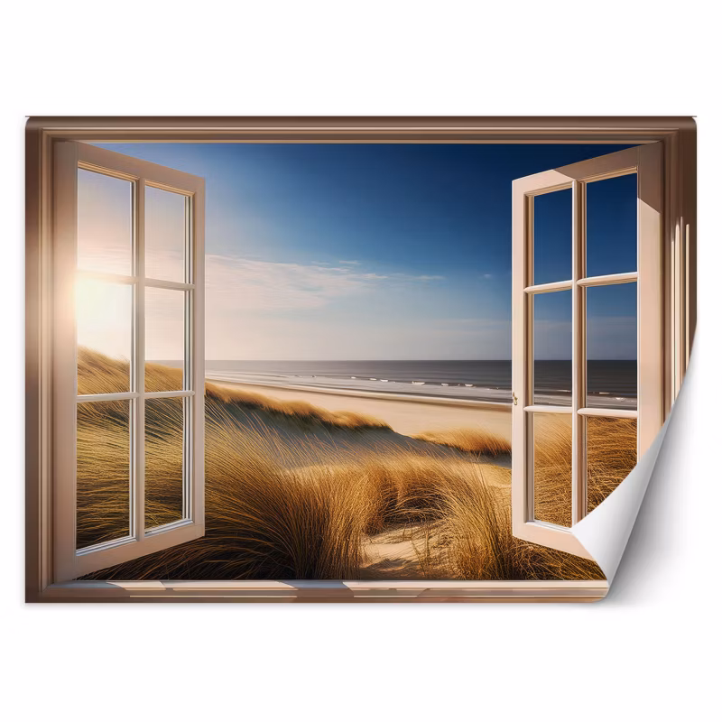 Fototapeta Feeby Widok z okna Morze Plaża Natura 450×315 1 szt