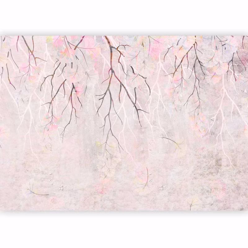 Fototapeta samoprzylepna Artgeist Kwiaty szara 441×315 (9 części) 1001aa rolka 1 szt