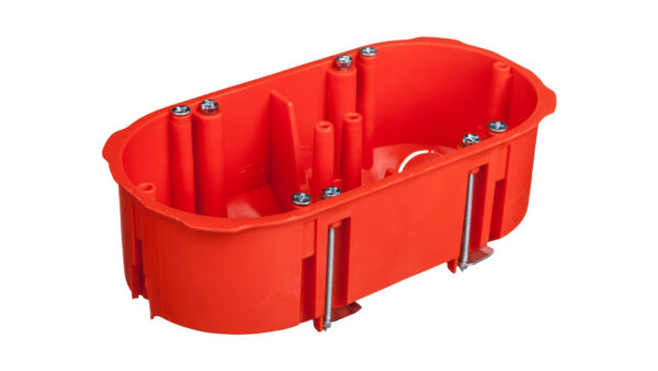 Puszka podtynkowa 2x60mm p/t regips pomarańczowa PK-2×60 0210-00