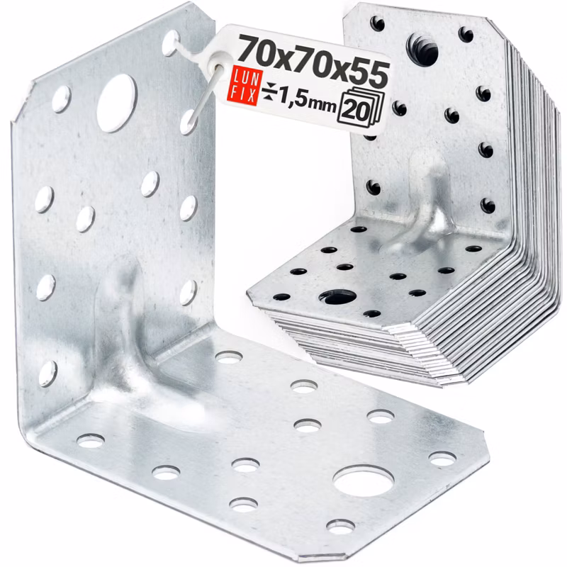 Kątownik ciesielski Lun Fix 70x70x55x1,5 20szt.