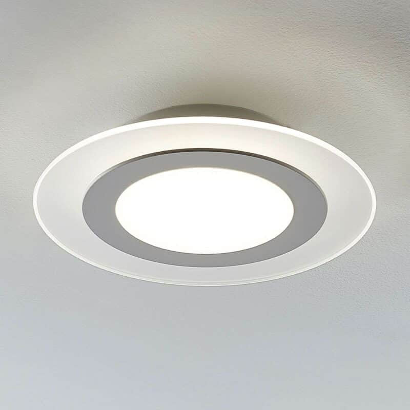 Lampa sufitowa LED Derik, okrągła, zimna biel, ściemniana.