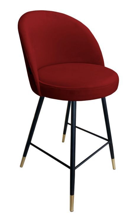 Hoker niski TANEW VELVET GOLD bordowy ATOS 1 szt.
