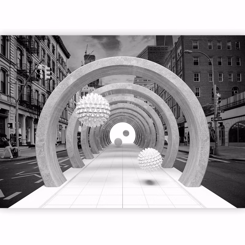 Fototapeta samoprzylepna Artgeist 3D czarna 294×210 (6 części) 2XLFT2108sam rolka 1 szt