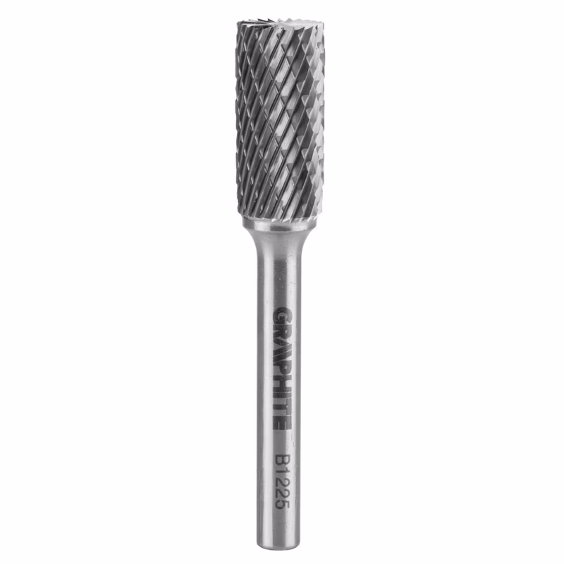 Frez do metalu GRAPHITE typ B (walcowy z ostrzami na górze), 12 x 25 mm, trzpień 6 x 45 mm 1 szt