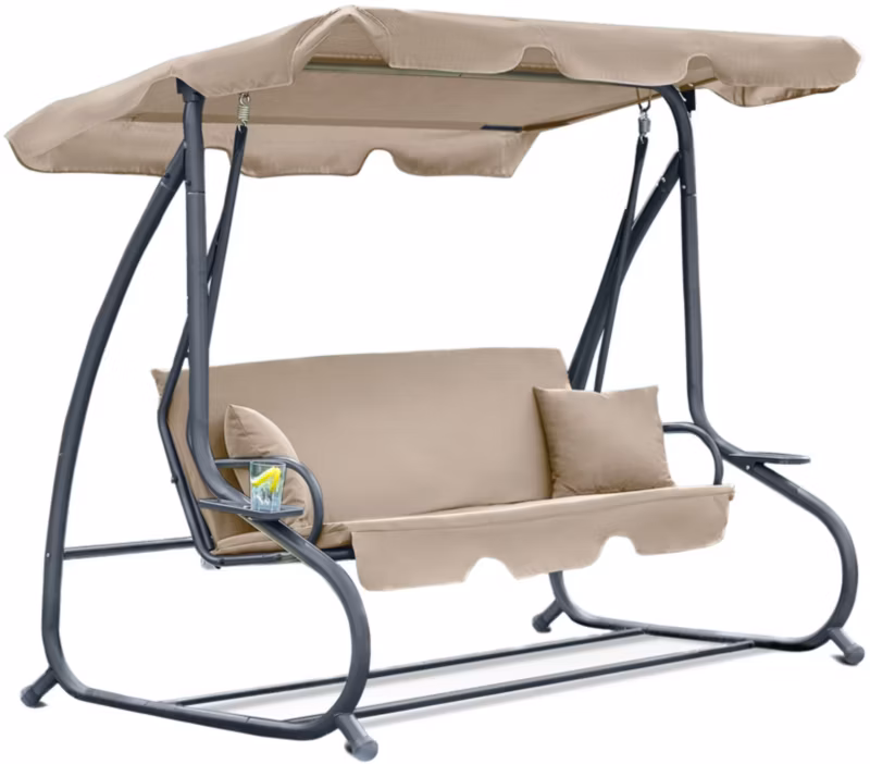 Huśtawka FUNFIT garden ogrodowa beżowa 230 x 172 cm 1szt.
