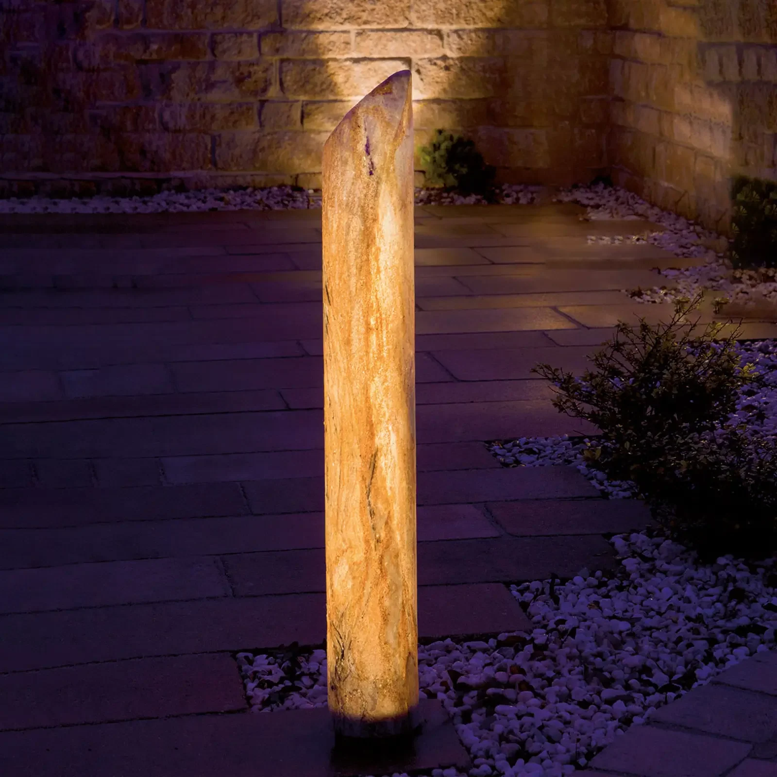 Kolumna LED Sahara z piaskowcem, 41 cm