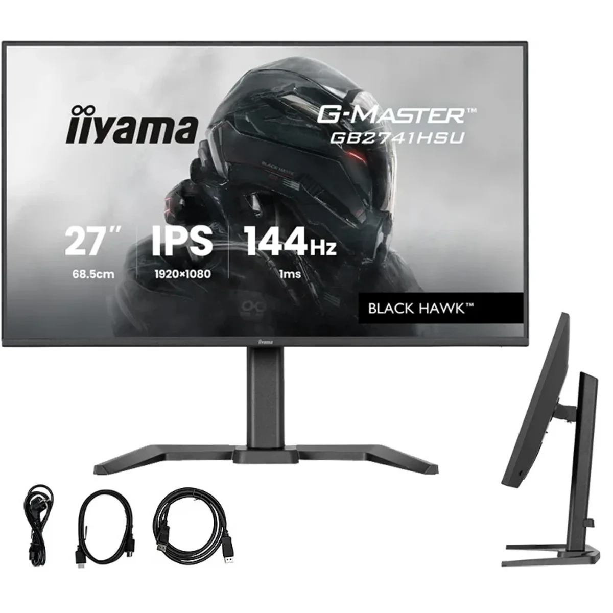iiyama G-Master GB2741HSU-B1 Black Hawk 27″ IPS LED 144Hz 1ms /HDMI, DisplayPort/ Freesync, Black Tuner, HAS GB2741HSU-B1