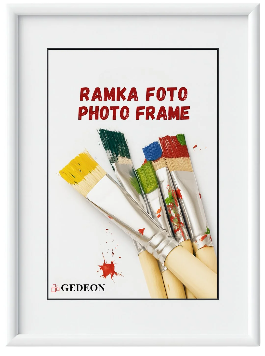 Ramka plastikowa 70×100 BD70100Splx biała plexi