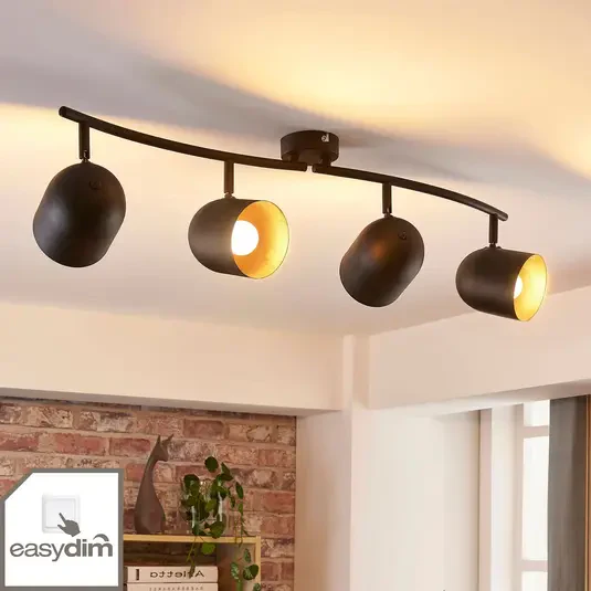 Reflektor sufitowy LED Morik, długi, 4-punktowy