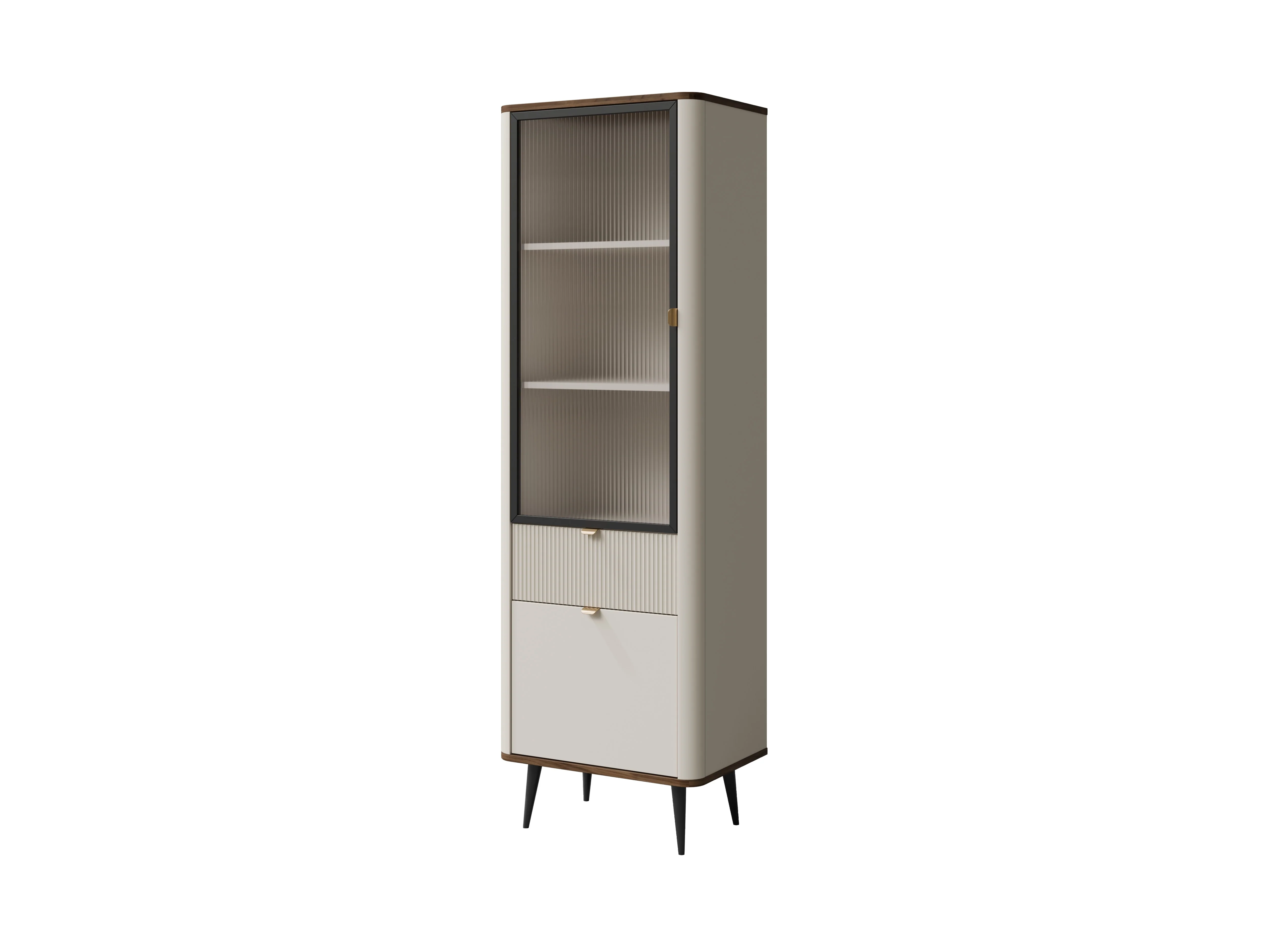 Witryna Słupek MARLY (3 L/P) kaszmir/orzech
