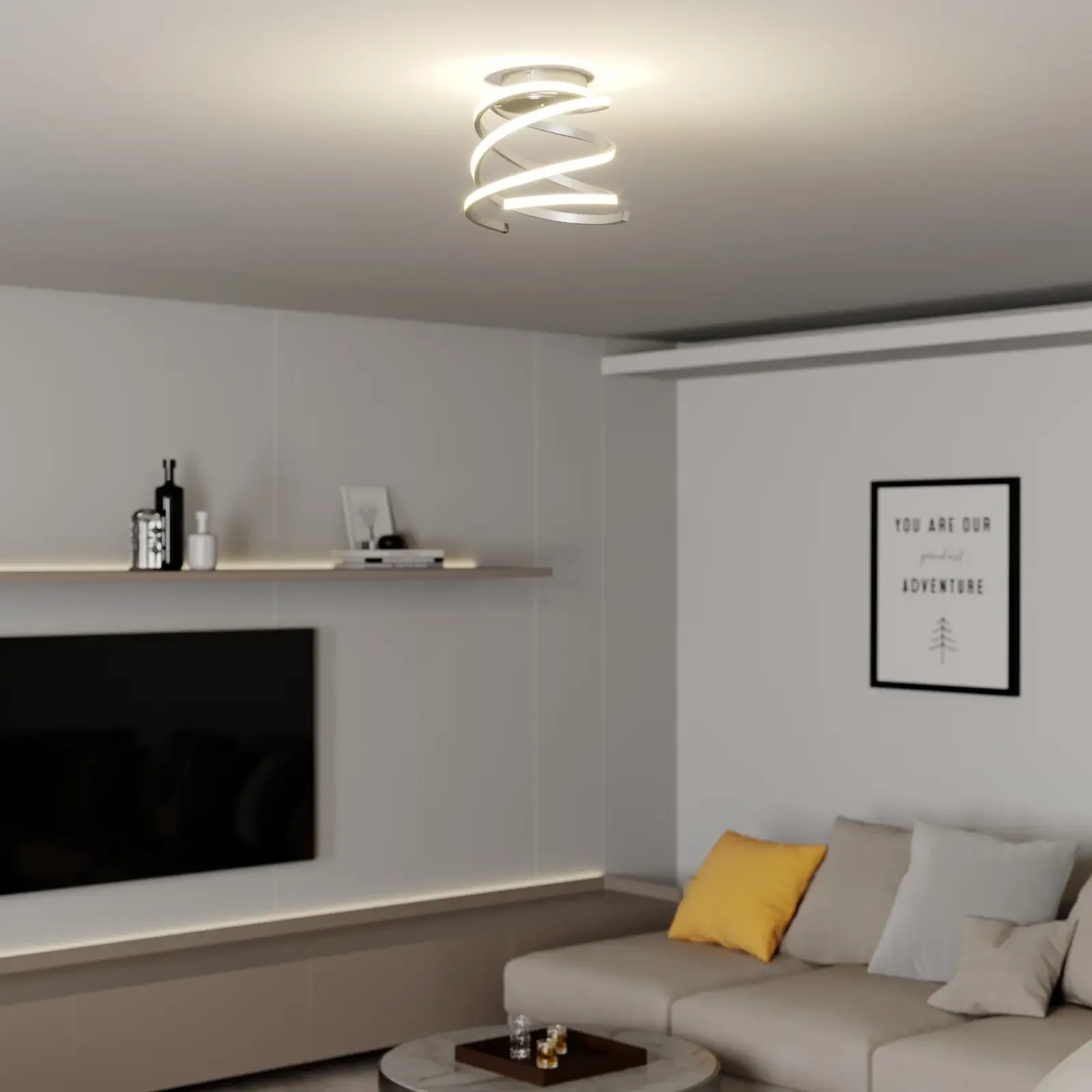 Lampa sufitowa LED Haniya, regulowana
