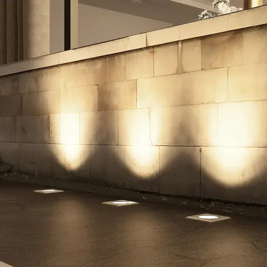 Lampa podłogowa wpuszczana Arcchio Pavelo, kwadratowa E27, IP67