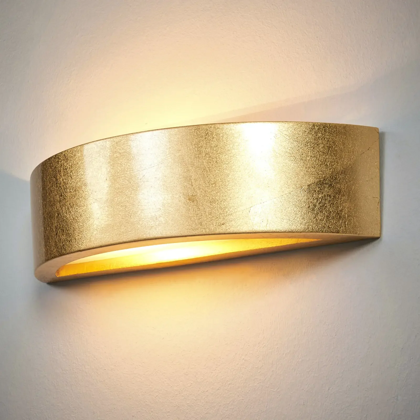 Jasin – lampa ścienna w kolorze złotym