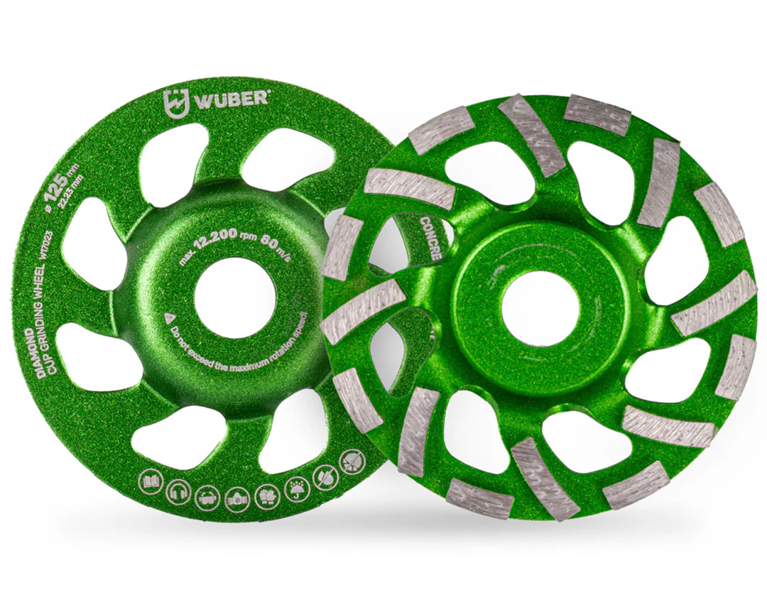 Diamentowa tarcza garnkowa 80 m/s segmentowa 125 mm WUBER